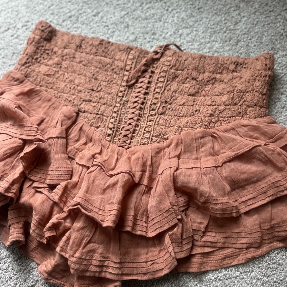 FREE PEOPLE
Fp One Lucia Mini Skirt - Clay Brown - Picture 9 of 12